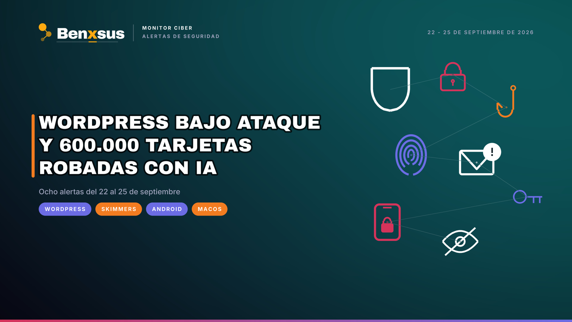 WordPress bajo ataque, tarjetas robadas por agentes de IA y un golpe de 390 millones a Bitget